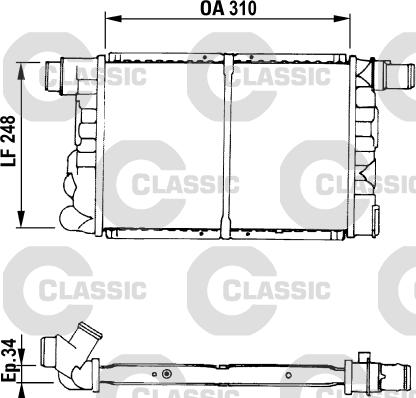 Valeo 230519 - Radiator, mühərrikin soyudulması furqanavto.az