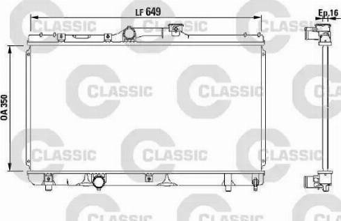 FPS 70 A1286-X - Radiator, mühərrikin soyudulması furqanavto.az