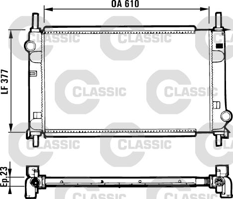 Valeo 231550 - Radiator, mühərrikin soyudulması furqanavto.az