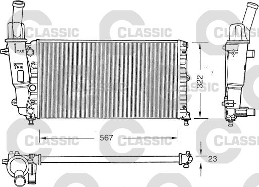 Valeo 231558 - Radiator, mühərrikin soyudulması furqanavto.az