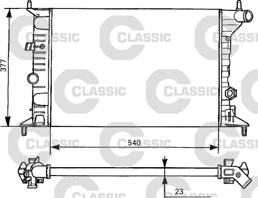 Valeo 231525 - Radiator, mühərrikin soyudulması furqanavto.az