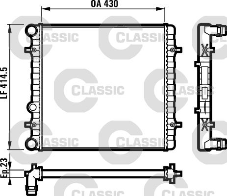 Valeo 231607 - Radiator, mühərrikin soyudulması furqanavto.az