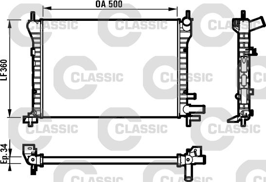 Valeo 231617 - Radiator, mühərrikin soyudulması furqanavto.az