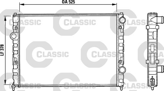 Valeo 231005 - Radiator, mühərrikin soyudulması furqanavto.az