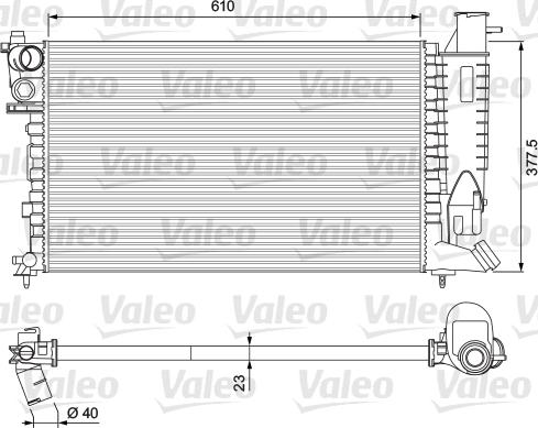 Valeo 231 010 - Radiator, mühərrikin soyudulması furqanavto.az