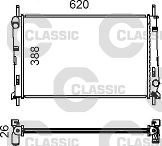 Valeo 231011 - Radiator, mühərrikin soyudulması furqanavto.az