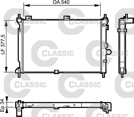 Valeo 231022 - Radiator, mühərrikin soyudulması furqanavto.az