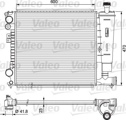 Valeo 231165 - Radiator, mühərrikin soyudulması furqanavto.az