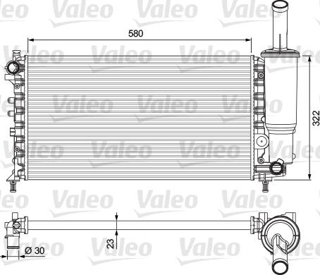 Valeo 232923 - Radiator, mühərrikin soyudulması furqanavto.az