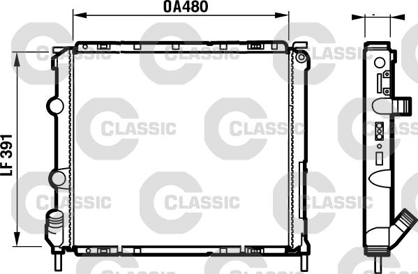 Valeo 232474 - Radiator, mühərrikin soyudulması furqanavto.az