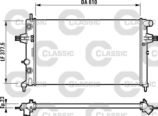 Valeo 232549 - Radiator, mühərrikin soyudulması www.furqanavto.az