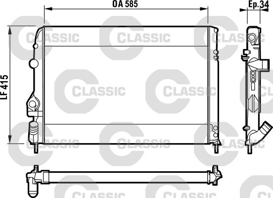 Valeo 232559 - Radiator, mühərrikin soyudulması furqanavto.az