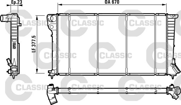 Valeo 232517 - Radiator, mühərrikin soyudulması furqanavto.az