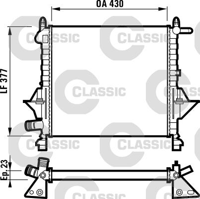 Valeo 232051 - Radiator, mühərrikin soyudulması furqanavto.az