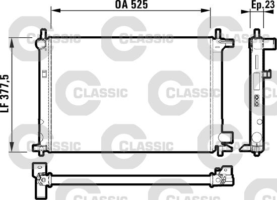 Valeo 232003 - Radiator, mühərrikin soyudulması www.furqanavto.az