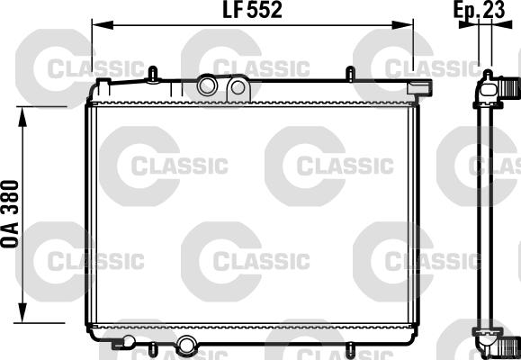 Valeo 232886 - Radiator, mühərrikin soyudulması furqanavto.az