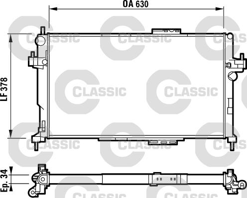 Valeo 232824 - Radiator, mühərrikin soyudulması furqanavto.az