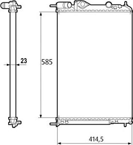 Valeo 232316 - Radiator, mühərrikin soyudulması furqanavto.az