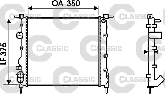 Valeo 232338 - Radiator, mühərrikin soyudulması furqanavto.az