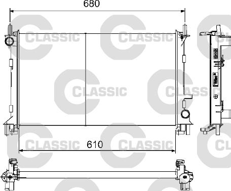 Valeo 232735 - Radiator, mühərrikin soyudulması furqanavto.az