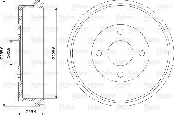 Valeo 237045 - Əyləc barabanı furqanavto.az