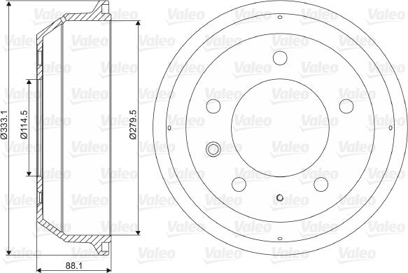 Valeo 237004 - Əyləc barabanı furqanavto.az