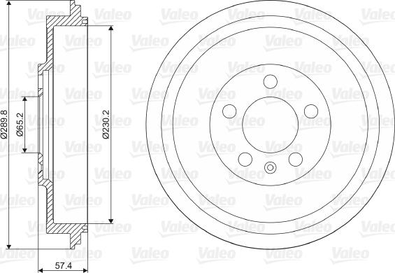 Valeo 237085 - Əyləc barabanı furqanavto.az