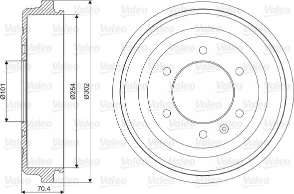 Valeo 237029 - Əyləc barabanı furqanavto.az