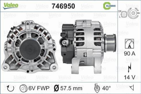 Valeo 746950 - Alternator furqanavto.az