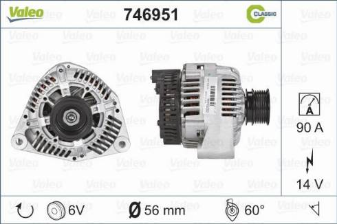 Valeo 746951 - Alternator furqanavto.az