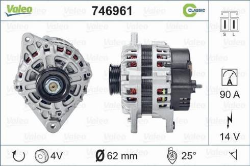 Valeo 746961 - Alternator furqanavto.az