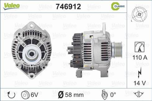 Valeo 746912 - Alternator furqanavto.az