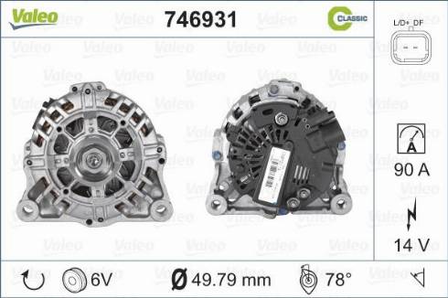 Valeo 746931 - Alternator furqanavto.az