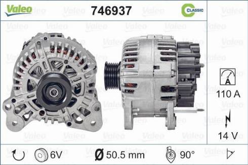 Valeo 746937 - Alternator furqanavto.az