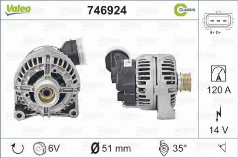 Valeo 746924 - Alternator furqanavto.az