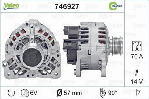 Valeo 746927 - Alternator furqanavto.az