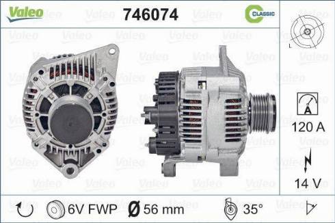 Valeo 746074 - Alternator furqanavto.az