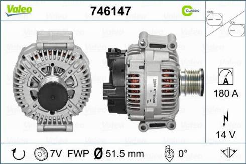 Valeo 746147 - Alternator furqanavto.az