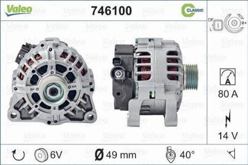 Valeo 746100 - Alternator furqanavto.az