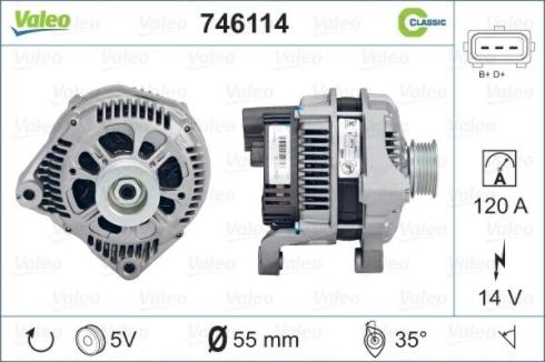 Valeo 746114 - Alternator furqanavto.az