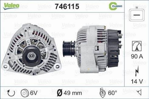 Valeo 746115 - Alternator furqanavto.az