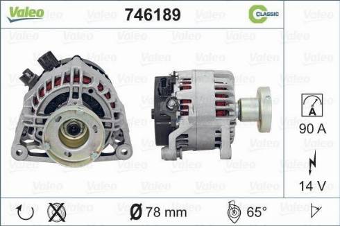 Valeo 746189 - Alternator furqanavto.az