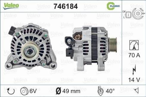 Valeo 746184 - Alternator furqanavto.az