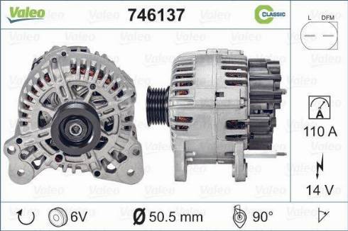 Valeo 746137 - Alternator furqanavto.az