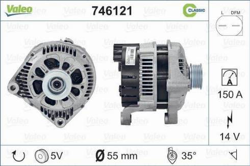 Valeo 746121 - Alternator furqanavto.az