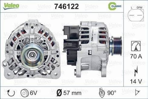 Valeo 746122 - Alternator furqanavto.az