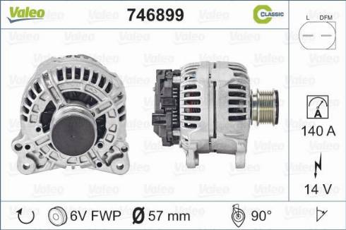 Valeo 746899 - Alternator furqanavto.az