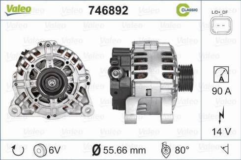 Valeo 746892 - Alternator furqanavto.az