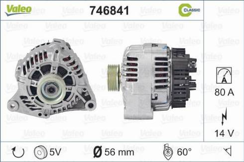 Valeo 746841 - Alternator furqanavto.az