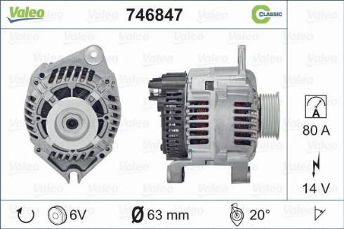 Valeo 746847 - Alternator furqanavto.az